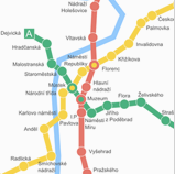 Mapa metra Praga